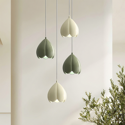 FlowerGlow Hanglamp - Elegante Crèmekleurige Hanglamp voor Warme Sfeervolle Interieurs