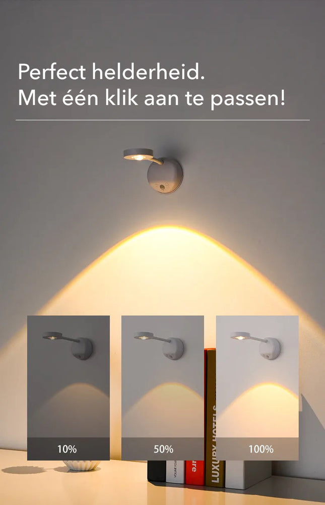 Gallery Light - Stijlvolle draadloze oplaadbare muurlamp (1 + 1 gratis)