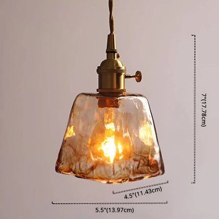 Luxueuze Kristallen Plafondlamp - Amber GlassElegance
