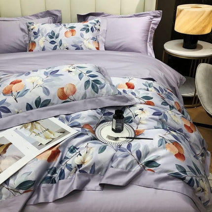 Lavender Bloom – Luxe Dekbedovertrekset van Egyptisch Katoen