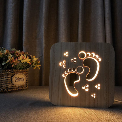 DesignLight - Elegante Houten Tafellamp voor Sfeervolle Warmte