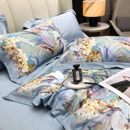 Hortensia Haven – Luxueuze Dekbedovertrekset van Egyptisch Katoen