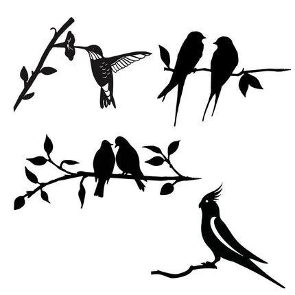 FeatherGlow Garden Art – Metalen Vogel voor Tuin