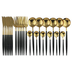 Zwart / Goud / 24 stuk set