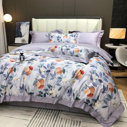 Lavender Bloom – Luxe Dekbedovertrekset van Egyptisch Katoen