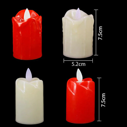 Flameless Fiesta LED Kaarsen - Elegante LED Kaarsen Set voor Feestelijke Gelegenheden