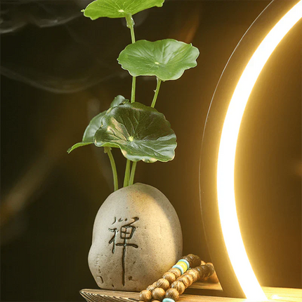 SereneStag - Elegante Witte Hert Wierooklamp