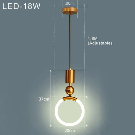 Nordic Elegance Plafondlamp - Scandinavisch LED Hanglamp
