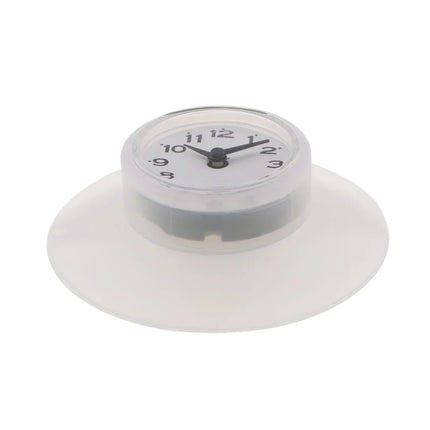 WaterProofClock – Compacte Zuignap Klok voor Badkamer