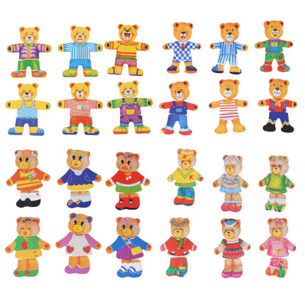 DressUpBear - Creatieve Houten Puzzel voor Kinderen