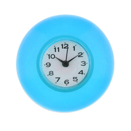 WaterProofClock – Compacte Zuignap Klok voor Badkamer