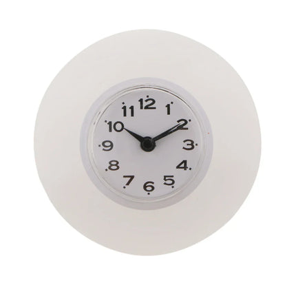 WaterProofClock – Compacte Zuignap Klok voor Badkamer