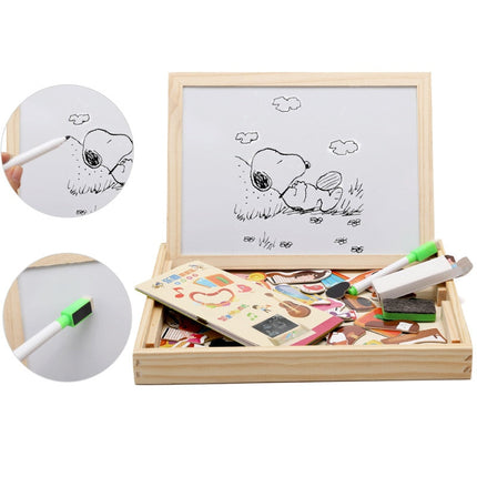 DrawPlay Board - Creatief Houten Magnetisch Krijtbord