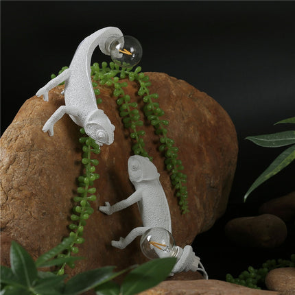 Resin Lizard Tafellamp - Elegante Hagedis Tafellamp van Hars voor Modern Interieur