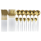 Wit / goud / 24 stuk set
