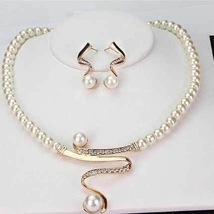 Elegante Natuurlijke Parel Sieradenset - Serena