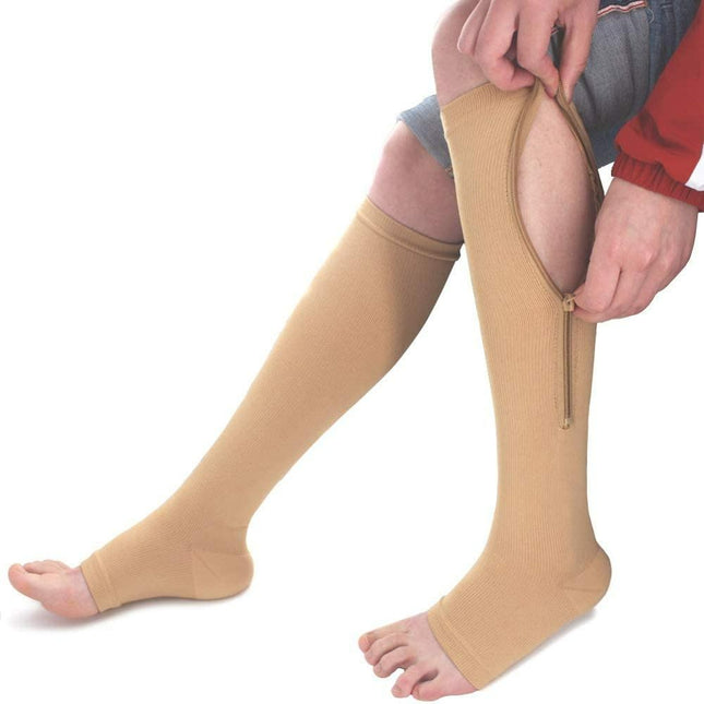 SupportEase - Steunkousen met Rits voor Comfort