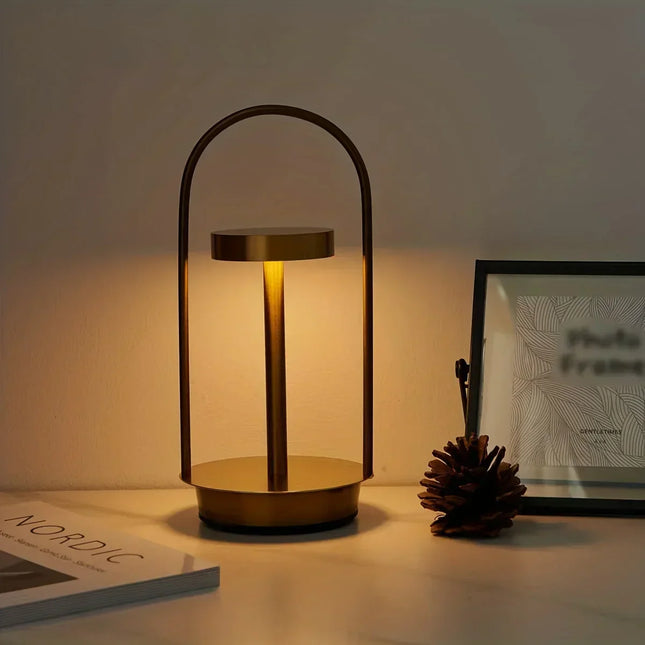 Draadloze Oplaadbare LumiLight Tafellamp - Elegante Draagbare Tafellamp voor een Verfijnde Sfeer