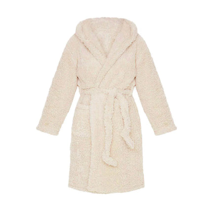 CozyChic PlushHood Badjas - Speelse Dames Badjas