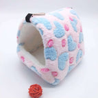 Roze met hartjes / S-8x8cm