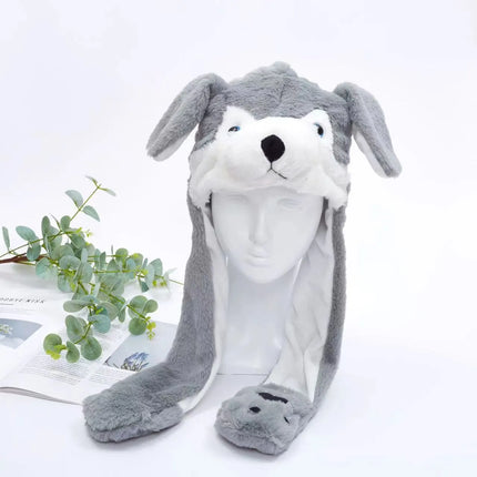BunnyBounce Hat – Schattige Muts met Beweegbare Oortjes