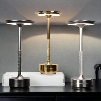 Elegante Draadloze Tafellamp met Touchbediening en Veranderlijke Lichtkleuren