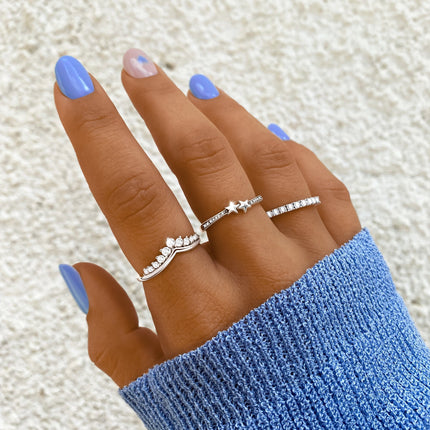 Allegra Zirkonia Crown Ring - A Touch of Elegance