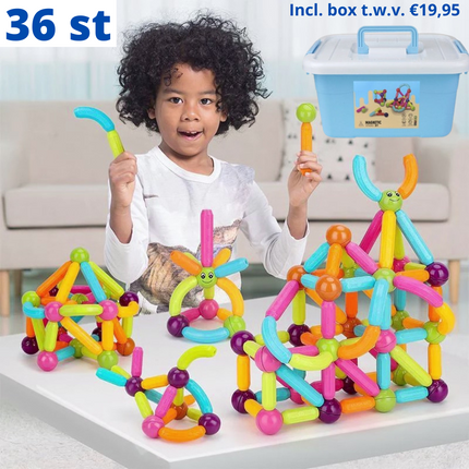 MagicBlocks Toy – Creatief Magnetisch Speelgoed met Opbergbox