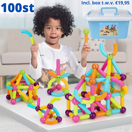 MagicBlocks Toy – Creatief Magnetisch Speelgoed met Opbergbox