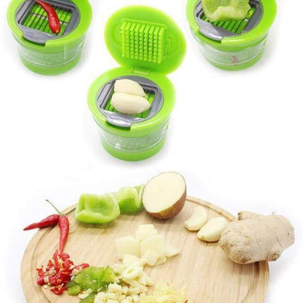 GarlicPress Pro - Compacte Knoflookpers met Reservoir