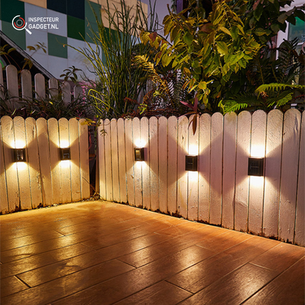 Draadloze LED Solar Wandlampen Deluxe - Creëer de perfecte sfeer in jouw tuin! (kopie)