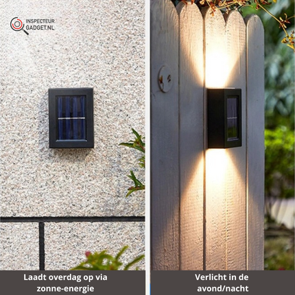 Draadloze LED Solar Wandlampen Deluxe - Creëer de perfecte sfeer in jouw tuin! (kopie)
