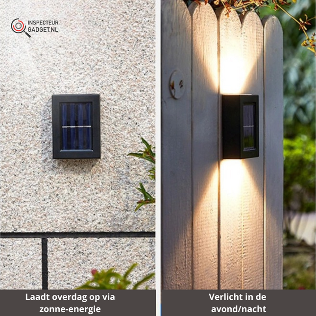 Draadloze LED Solar Wandlampen Deluxe - Creëer de perfecte sfeer in jouw tuin! (kopie)