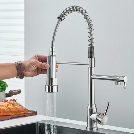 NickelFlex Kraan – Moderne 360° Keukenmengkraan