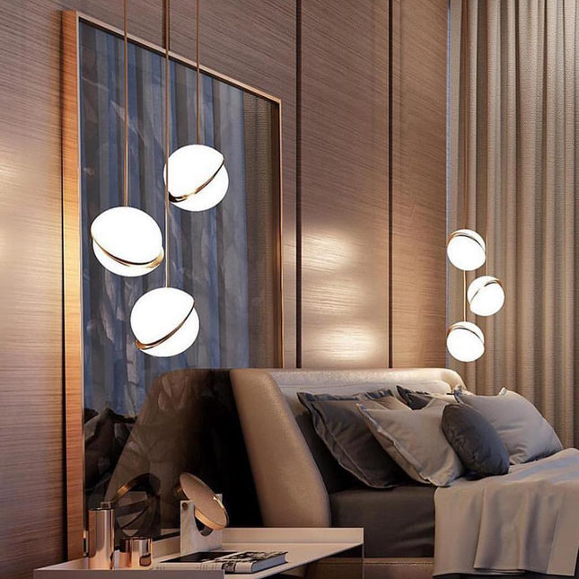 CielCourbe Lamp - Luxe Maanlicht Hanglamp van Acryl en Messing