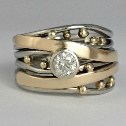 Celia Ring – Tijdloze Gouden Zirkonia Sieraden