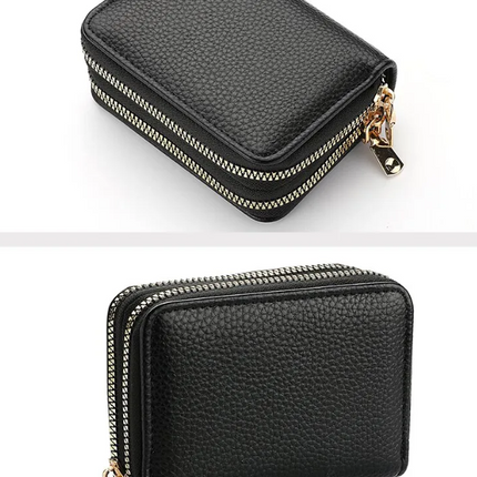 MiniWallet - Trendy Lychee Print Portemonnee