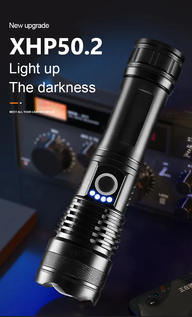 PowerBeam – Oplaadbare LED Zaklamp voor Avontuur