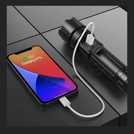 LumiBeam Zaklamp - Krachtige Oplaadbare LED Zaklamp