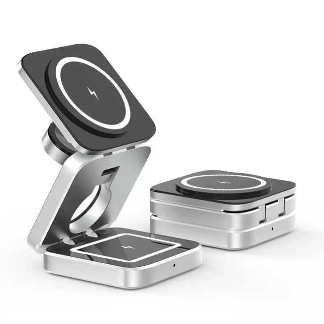 PowerFlex 3-in-1 Laadstation - Magnetisch & Opvouwbaar Opladen