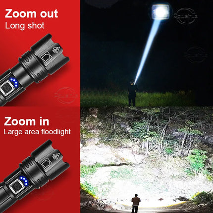 PowerBeam – Oplaadbare LED Zaklamp voor Avontuur