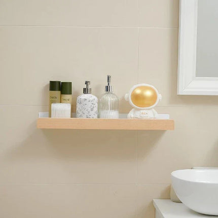 Woodify Wandrek - Stijlvol Douche Rek Zonder Boren