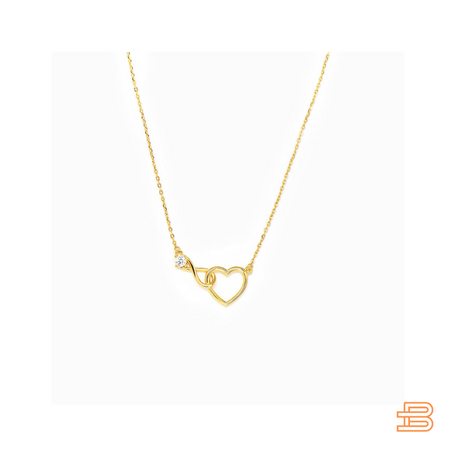 HeartBond Necklace – Tijdloos Sieraad van Verbonden Liefde