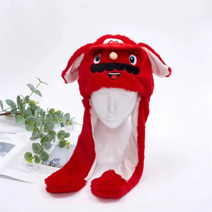 BunnyBounce Hat – Schattige Muts met Beweegbare Oortjes