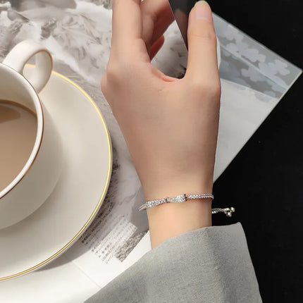 SparkleTennis Bracelet - Elegante Zilveren Armband met Zirkonia