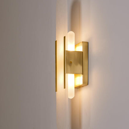 Elegante Melange - Handgemaakte Alabaster Wandlamp