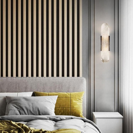Elegante Melange - Handgemaakte Alabaster Wandlamp