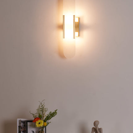 Elegante Melange - Handgemaakte Alabaster Wandlamp