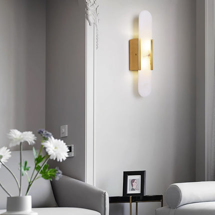 Elegante Melange - Handgemaakte Alabaster Wandlamp