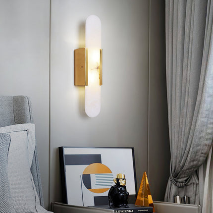 Elegante Melange - Handgemaakte Alabaster Wandlamp